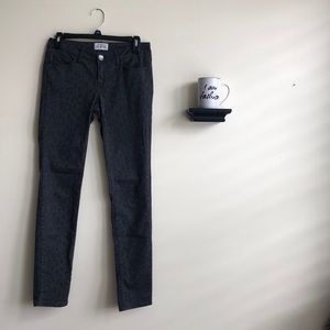 Grey Leopard Print Skinny Pants